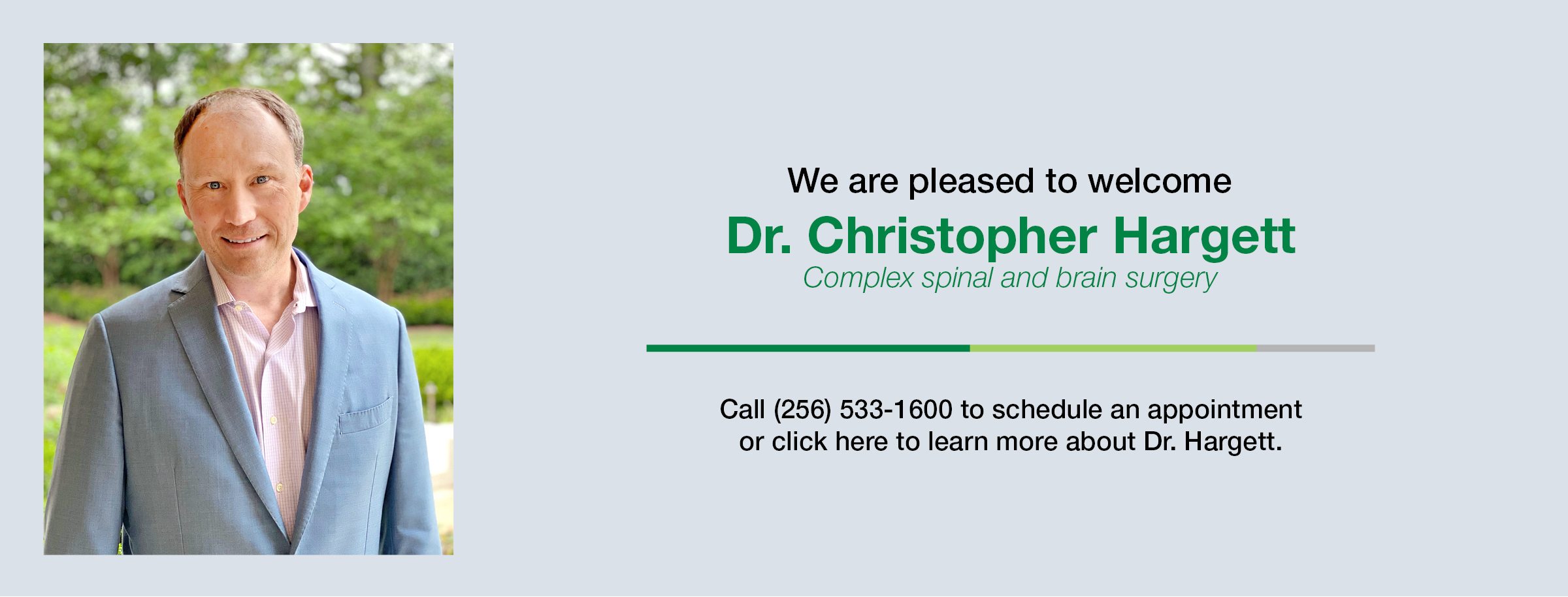 Dr. Hargett - schedule an appointment or learn more 6/21/22